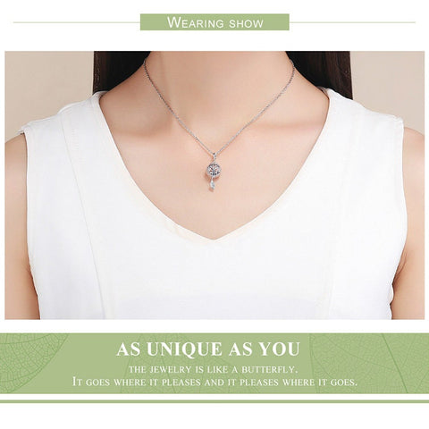 Preserved Flower Geometric Charms Pendant Cage Pendant Charms 925 Sterling Silver European style Bracelet, Necklace Love Heart Love Jewelry