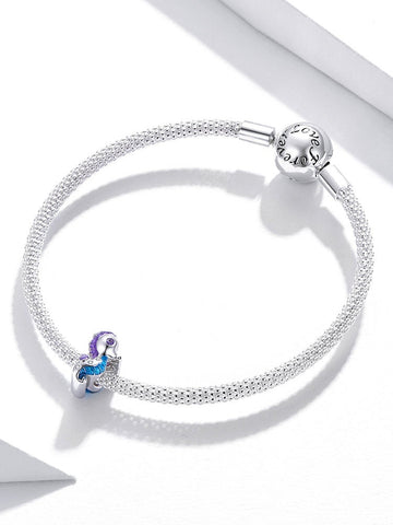 Sea Horse charm Beach Sea charm European style Charm Sterling Silver Charm, Bracelet Necklace Charm, 925 Charm Seahorse charm