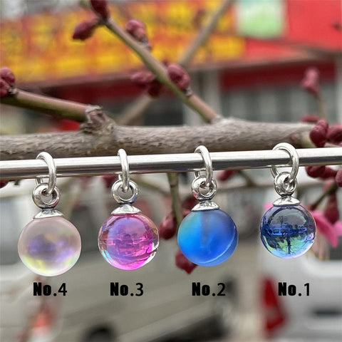 Crystal Ball Tassel Charm Pendant Beads charm Charm European style Bracelet , Necklace Charm, Gifts for her Spacer charm