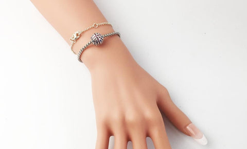 CZ Ball UK Flag Charm Pendant Beads charm Charm European style Bracelet , Necklace Charm, Gifts for her Spacer charm