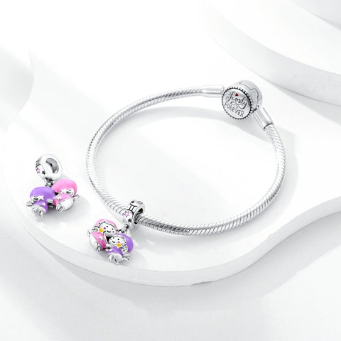 Gemini Constellation Birth month Charms Constellation month Multi Color Silver Birth Month Cute Charm Fluorescent Charm