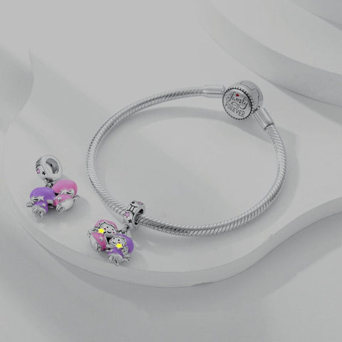 Gemini Constellation Birth month Charms Constellation month Multi Color Silver Birth Month Cute Charm Fluorescent Charm