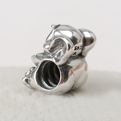 Vintage Elephant Charm pendant solid 925 sterling Silver Charm Bracelet Necklace Elephant Jewelry, Elephant Lover Gift