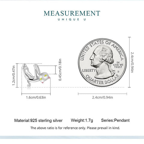 Hanging Cat Charm European style Bracelets, 925 Sterling Silver, Cat Jewelry, Cat Mom|Lover Gift, Cat Memorial Gift, Cat Keepsake