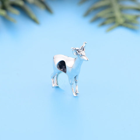 African Kudu Charm pendant solid 925 sterling Silver Charm Bracelet Necklace Safari Jewelry, Hippo Lover Gift, South Africa charm