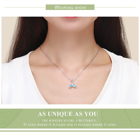 Whale Tail Ocean Dangle Charm 925 Silver Charm European style Bracelet Necklace Whale Charm, Dolphin Charm