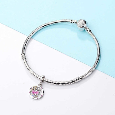 Dancer Charm, Ballerina charm, Ballet charm, Dangle Charm Ballet Teacher Gift, Ballet Necklace Pendant, 925 Silver charm