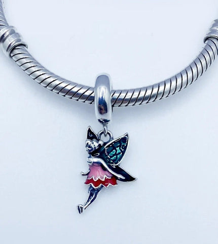 Magical Fairy Elf Charm European style Bracelets, 925 Sterling Silver, Fairy Elf Jewelry, Fairy Elf Necklace Pendant, Fantasy Jewelry Gift