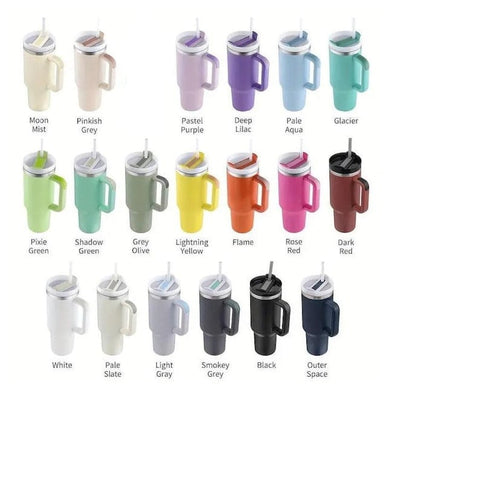 succulents, cactus, cacti Floral 40oz Double Wall Insulated Tumbler with Handles Gift for mom, Granny, sister, Niece