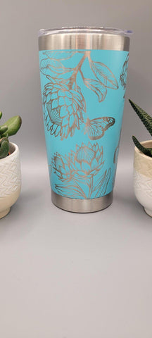 Protea, South Africa, Australia Laser Engraved Custom Seamless 20oz Double Wall Insulated Tumbler Travel mug