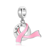 Fight Breast Cancer Awareness Charm European style Bracelets, Breast Cancer Awareness Jewelry, Fight Breast Cancer Survivor Gift