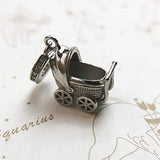 New Baby Carriage Pram Charm-Baby Gift Gift-Baby Carriage Charm, Stroller Charm-Expecting Mom Gift