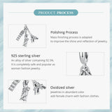 Big Ben Eiffel Tower Statue of Liberty Travel Charms Bracelets, 925 Sterling Silver, Travel Jewelry, Travel Lover Souvenir Gift