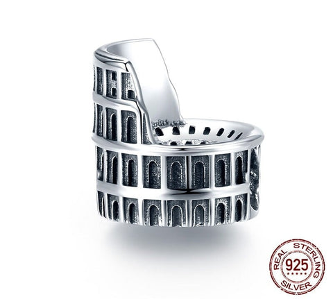 Rome Colosseum Charm 925 Sterling Silver, Rome Italy Travel Vacation Jewelry,  Italy Souvenir Keepsake