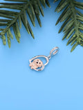 Terrier -Puppy Love Heart Dog dangle Charms 925 Silver Charm Necklace Charm 925 Charm Gifts for her Fur Baby