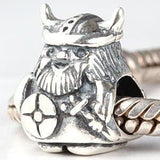 Anime Silver Viking Warrior Charm European Style Charms 925 Sterling Silver