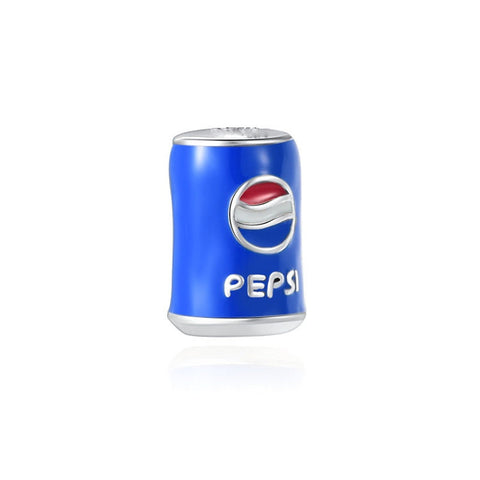 Pepsi Cola Can Charm Fun European Style Charms 925 Sterling Silver, Bracelet charm, necklace charm