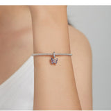 Blue|Purple Butterfly charm 925 Sterling Silver Charm, Butterfly Charm Bracelet Necklace Charm, 925 Butterfly Charm,Butterfly gift