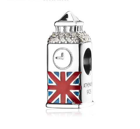 Travel Londn charm Big Ben Charm 925 Sterling Silver, London  Travel Vacation Jewelry, United Kingdom Souvenir Keepsake London charm