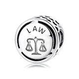 Law Charm, Lawyer charm, 925 Sterling Silver, Lawyer Jewelry, Lawyer Gift, Law Bracelet Charm Job