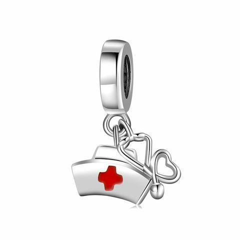 Nurse Hat Charm 925 Sterling Silver-Nurse Appreciation-Thank You-Nurse Jewelry Gifts