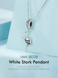 Stork Charm,Heron charm, Bird charm, Garden Charms 925 Silver Charm European style Bracelet , Necklace Charm, 925 Charm, Gifts for her