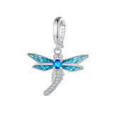 Dragonfly charm 925 Sterling Silver Charm, Dragonfly pendant Bracelet Necklace Charm, 925 Dragonfly gift