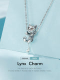 Lynx Cat Charm European style Bracelets, 925 Sterling Silver, Cat Jewelry, Cat Mom|Lover Gift, Cat Memorial Gift, Cat Keepsake