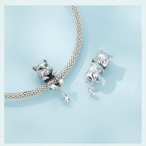 Lynx Cat Charm European style Bracelets, 925 Sterling Silver, Cat Jewelry, Cat Mom|Lover Gift, Cat Memorial Gift, Cat Keepsake
