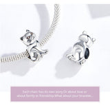 Cute Baby Cat Charm European style Bracelets, 925 Sterling Silver, Kitten Charm, Cat Mom|Lover Gift, Cat Memorial Gift, Cat Keepsake