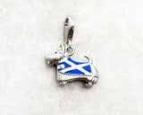 Scottish terroer Scott Dog Pet Scottish flag Jewelry, Lobster Claw Dog Lover, Dog Charm,European style Bracelets Dog Scotland