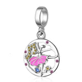 Dancer Charm, Ballerina charm, Ballet charm, Dangle Charm Ballet Teacher Gift, Ballet Necklace Pendant, 925 Silver charm