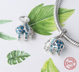 African Elephant Charm 925 sterling Silver Charm Bracelet Necklace Elephant Jewelry, Elephant Lover, South Africa Big 5