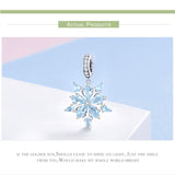 Snowflake Charm Snowflake dangle Charm 925 Silver Charm European style Bracelet, Necklace charm, 925 Charm, Christmas charm