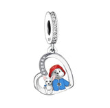 Anime Bear Retro Classic Charm 925 Silver Charm European style Bracelet, Necklace charm, Gifts for her, Paddington Charm