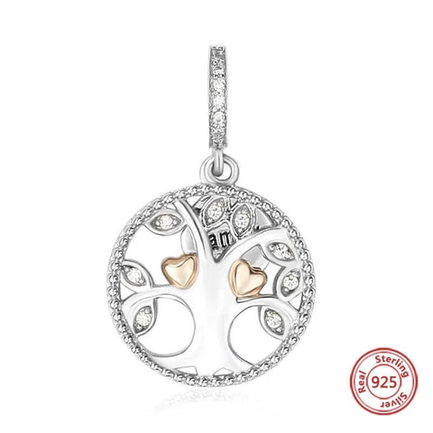 Tree of Life Charm Family Tree charm 925 Sterling Silver Pendant fits Charm Bracelets & Necklace