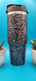 Swear|cuss Word Mandala F*ck Mandala Laser Engraved 30oz Double Wall Insulated Tumbler Custom Seamless Tumbler