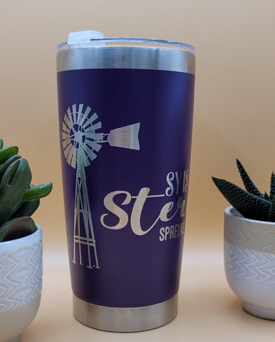 Afrikaans bible verse se is sterk Laser Engraved 20oz Double Wall Insulated Tumbler Travel mug, custom Seamless Tumbler ,Gift for teacher