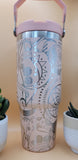 Boho Paisley Love Laser Engraved 30oz Double Wall Insulated Tumbler Custom Engraved Seamless Tumbler