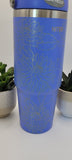 Dahlias Blooming Garden Laser Engraved 30oz Double Wall Insulated Tumbler Custom Seamless Tumbler