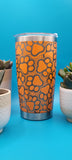 Paw Prints Dog Paws Pet Lover Laser Engraved Custom Seamless 20oz Double Wall Insulated Tumbler Travel mug