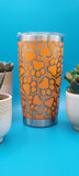 Paw Prints Dog Paws Pet Lover Laser Engraved Custom Seamless 20oz Double Wall Insulated Tumbler Travel mug