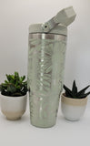 Daisy Blooming Garden Laser Engraved 30oz Double Wall Insulated Tumbler Custom Seamless Tumbler