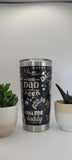 Dad, day, father's day gift Laser Engraved 20oz Double Wall Insulated Tumbler Travel mug,Seamless Tumbler ,Gift for dad, grandpa