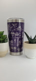 Flowers on a shelf Laser Engraved 20oz Double Wall Insulated Tumbler Travel mug,Gift for mum,daughter, sisiter