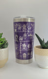 Flowers on a shelf Laser Engraved 20oz Double Wall Insulated Tumbler Travel mug,Gift for mum,daughter, sisiter