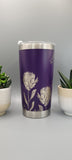 Protea Floral gift Laser Engraved 20oz Double Wall Insulated Tumbler Travel mug, Gift for mum,daughter, sister, Teacher