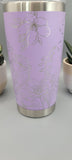 Carnations Lily Of The Valley and Violets gift Laser Engraved 20oz Double Wall Insulated Tumbler Travel mug, Gift for mum,daughter, sister