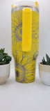 Sunflowers, Garde gift, Floral gift 40oz Double Wall Insulated Tumbler with Handles Gift for mom, Granny, sister, Niece, Teacher gift