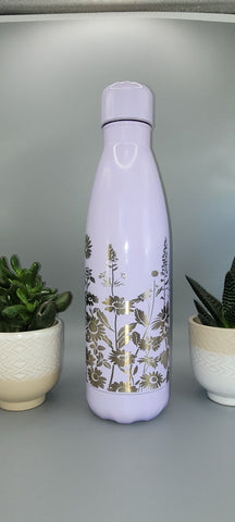 Blooming Garden water bottle full Laser Engraved 500ml Insulated Water Bottle Custom Gift for sister, daughter, mom, Granny